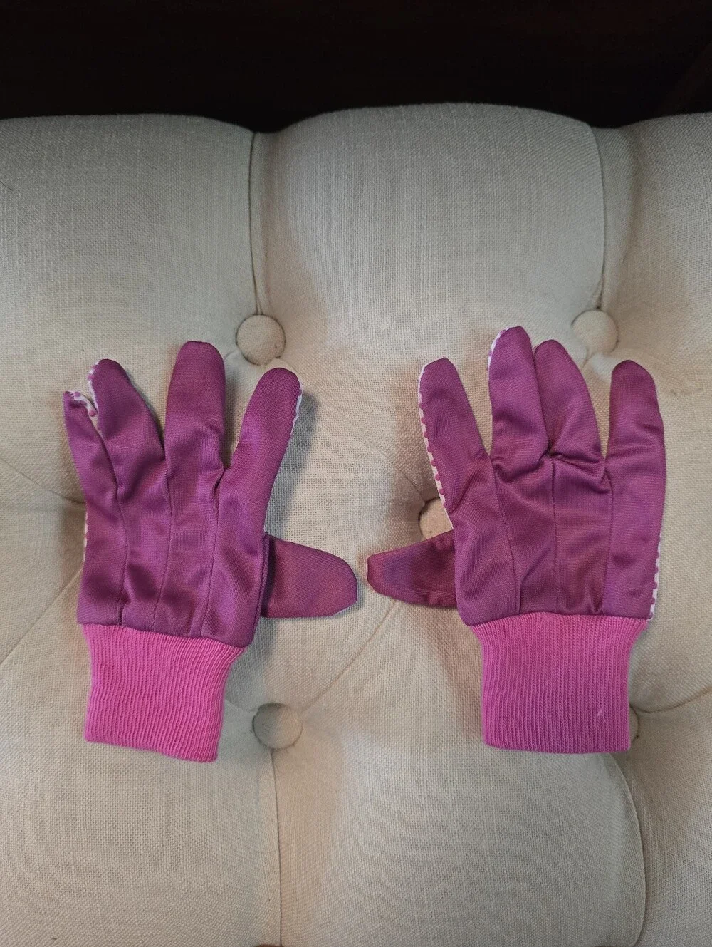Kids Pink Garden Gloves